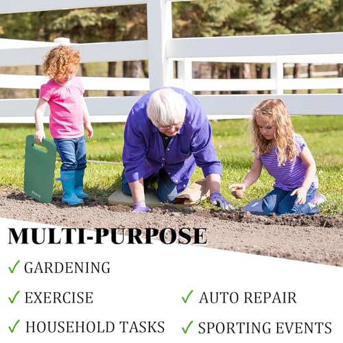New Upgrade Garden Kneeling Pad 3 PCS, Extra Wider to 9 Inches, Thick Foam Kneeling Pad, Waterproof Knee Mat for Gardening, Cleaning, Yoga, and Auto Repair.16.5" x 9" x 0.8"