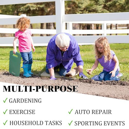 New Upgrade Garden Kneeling Pad 3 PCS, Extra Wider to 9 Inches, Thick Foam Kneeling Pad, Waterproof Knee Mat for Gardening, Cleaning, Yoga, and Auto Repair.16.5" x 9" x 0.8"