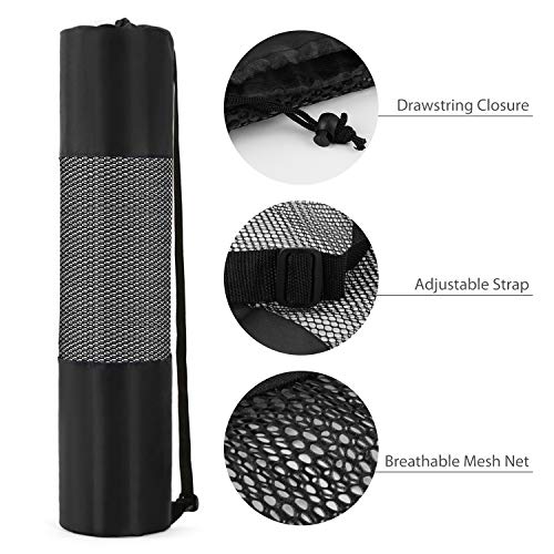 Yoga Mat Bag, Lightweight Mesh Net with Adjustable Strap for Comfortable Carrying for Yoga Mat, Snorkel Tube