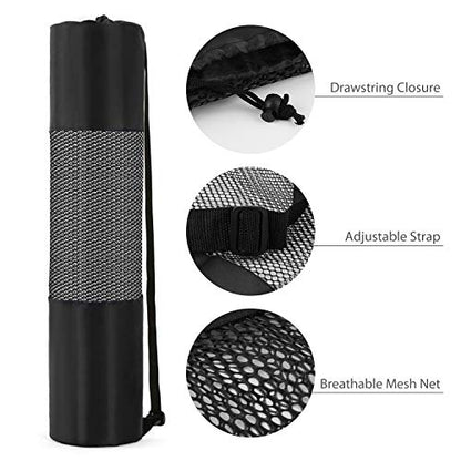 Yoga Mat Bag, Lightweight Mesh Net with Adjustable Strap for Comfortable Carrying for Yoga Mat, Snorkel Tube