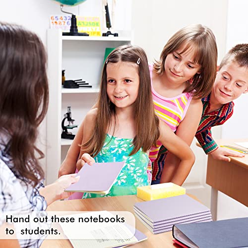 feela 36 Pack Soft Cover Journal Bulk, Lined Blank Travel Journal for Women Men Writing, Notebooks College Ruled for Work, Note Taking Notebook School Business Supplies, 8.2” x 5.5”, A5, Light Purple - color: 36 Light Purple