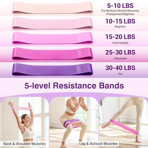 Home Pilates Kit Home Workout Essentials Set for Women Full-Body Exercise - color: B Purple Medium-Level