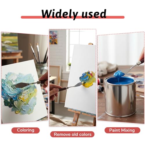 Artist Palette Knife Set - Palette Knives Stainless Steel Spatula Palette Knife for Beginners & Pros Oil Painting Supplies for Acrylic Painting Oil Colors Canvas