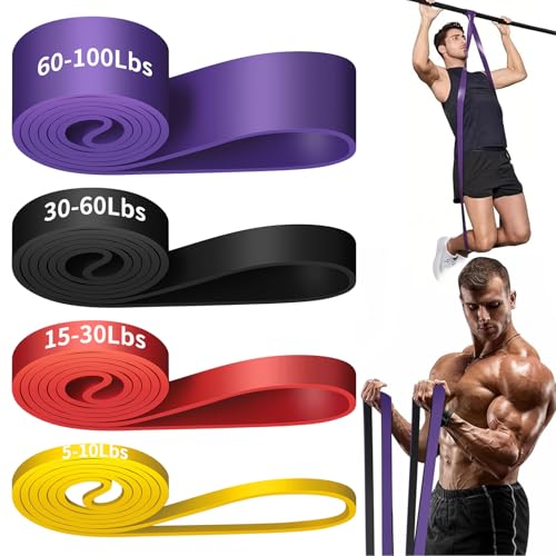 Alllvocles Resistance Band, Pull Up Bands, Pull Up Assistance Bands, Workout Bands, Exercise Bands, Resistance Bands Set for Legs, Working Out, Muscle Training, Physical Therapy, Shape Body, Men Women - color: 0.3-1.3in