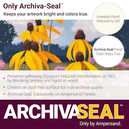 Ampersand Gessobord | 12x24 | 1/8" Flat | Oil & Acrylic Painting Panel - size: 12" x 24"