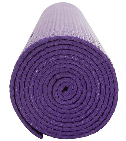 Everyday Yoga Deluxe Mat, Spacious 72"x24" Non-Slip, 3-5mm Extra Thick - color: Plum, size: 3mm Thick