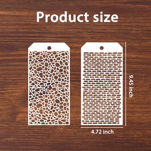 8 Pcs Journal Stencils Bullet Dotted Journals Supplies Planner Stencil | Drawing Templates, Accessories Kit, for Create Calendars Schedule, Journaling, DIY Notebook Cards, Scrapbook Decorations