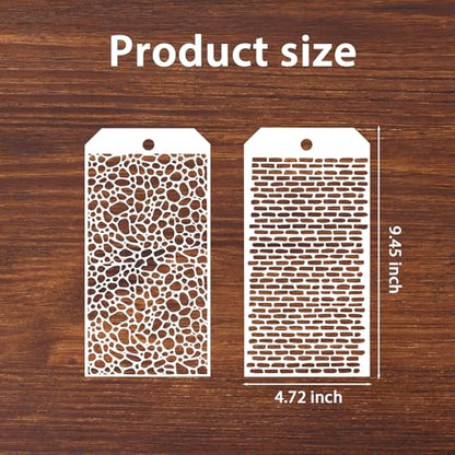8 Pcs Journal Stencils Bullet Dotted Journals Supplies Planner Stencil | Drawing Templates, Accessories Kit, for Create Calendars Schedule, Journaling, DIY Notebook Cards, Scrapbook Decorations