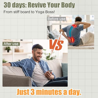 Innovative Muscle Stretching Device,Adjustable Length Hamstring Stretcher, Bring Flexibility, Pain Relief, Entire Body Easily Perform Yoga and Stretching at Home, Office, Gym