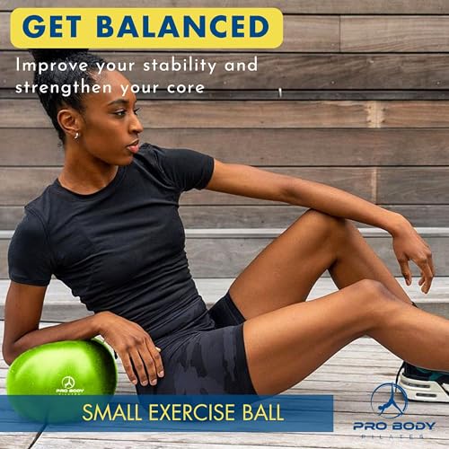 ProBody Pilates Ball Small — 9 Inch Small Yoga Ball - color: Lime