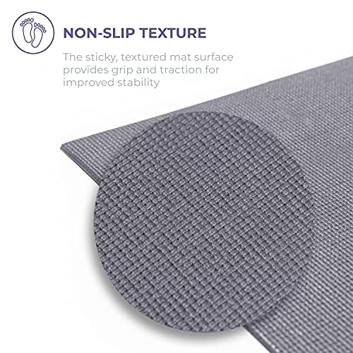 Voyage 5mm Thick Yoga Mat Roll, 50ft x 24in - color: Cool Gray