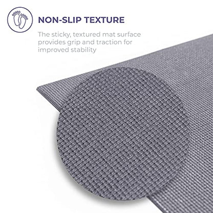 Voyage 5mm Thick Yoga Mat Roll, 50ft x 24in - color: Cool Gray