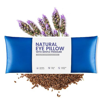 Weighted Eye Pillow for Yoga, Moist Heat Mask for Dry Eyes(Blue) - color: Eye Mask02-blue