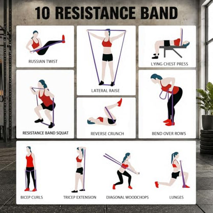 LEEKEY 5-Level Pull Up Assistance Bands Full-Body Training | Resistance Bands with Grip、Door Anchor Physical Therapy Home Gym Workouts Strength Bands for Senior/Adults - style: 5-125LBS CANDY