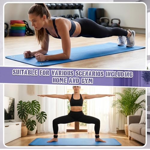 Briwooody Yoga Mat Wall Mount with Holes - color: Navy Blue, size: 72"x24"x1/4''