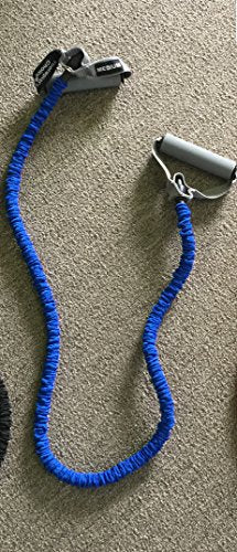Therapist's Choice® Fabric Covered, 48" Long Resistance Tubes, Fitness Exercise Workout Tubes for Yoga Pilates Crossfit Gym - color: Blue, size: Medium