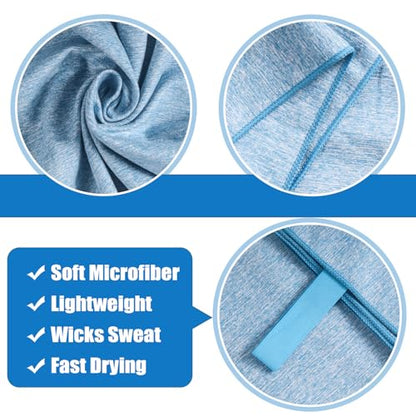 Microfiber Camping Towel Quick Dry,Lightweight Fast Drying Body Towel for Travel Beach Hiking Backpacking Swimming Pool(Blue, 1 Pack L(30X60 Inch) - color: Blue, size: 1 Pack L(30X60 Inch