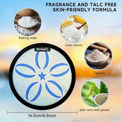 Sand Remover for Beach Towels - Soft Quick Clean Mitt for Kids & Adults | Removes Sand in Seconds,Gentle on Skin,Reusable & Washable,Beach Vacation Essential,Perfect for Beach, Pool & Camping - color: Big Blue Flower
