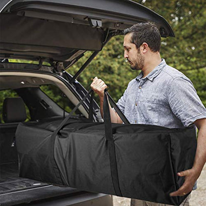 Sports Duffle Bag - Extra Large Travel Duffel Luggage Bag with Upgrade Zipper, Sturdy & Water Resistant, Black (Black 47inch) - size: 47inch