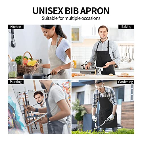 Artist Painting Apron with 2 Pockets Painters Art Aprons Gifts for Women Men - color: Birds on Branches