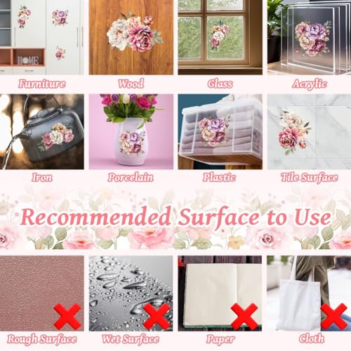 Golden Lace Rub On Transfers for Furniture Craft 6"x12" | 3PCS Waterproof UV DTF Transfers, Easy Rub On Decals for Furniture, Wood, Glass, Porcelain & Decor Projects