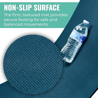 Elevate Bulk Extra Long Yoga Mats, 10 Pack, 72x24in | Bulk Non Slip Exercise Mats for Workout, Stretching, Fitness - Wholesale Non Toxic Gym Mats for Home, Schools and Studios - color: Teal