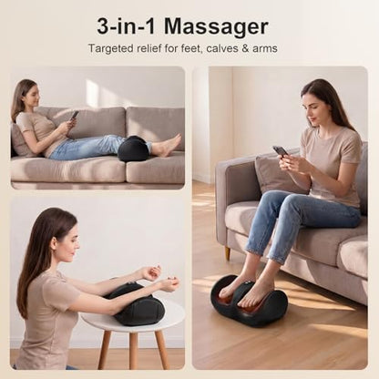 Nekteck Cordless Shiatsu Foot Massager with Heat, Leg and Calf Massager
