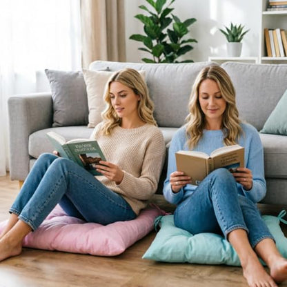 16 Pcs Square Floor Cushions for Classroom 15.7" Large Meditation Cushion Flexible Seating Floor Cushions Floor Pillows for Kids Sitting Pillows for Adults Yoga Living Room Chair Tatami Balcony