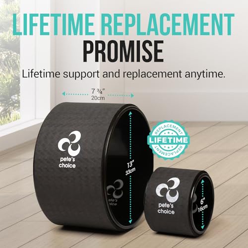 Yoga Wheel Set - Extra Wide Jumbo Wheel & Mini Massage Wheel