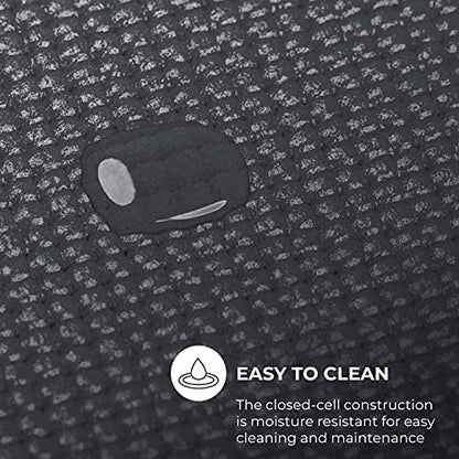 Ascend 6mm Thick Yoga Mat Roll, 50ft x 24in - color: Charcoal