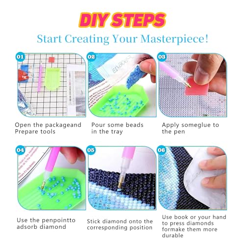 DDGEMART 5D Diamond Painting Kit for Adults, Full Drill Macro Bumblebee on Purple Flower Vibrant Insect Nature Art for Beginners, 12x16 inch - color: Bumblebee