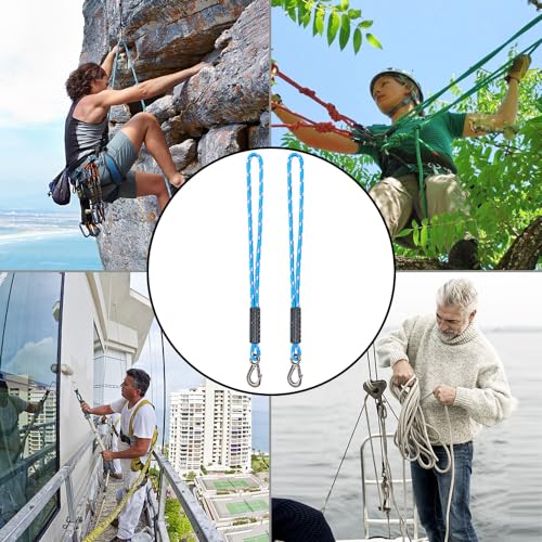 BeneLabel 2Pcs 39" Tree Swing Ropes Hanging Swing Strap for Hammock Blue - color: Blue, size: 39"(2 Pack)