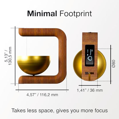 Pro Timer P2 - Elegant Wooden Pomodoro Timer - an Original Productivity Tool with Magnetic Memo Board – High-End Quality Desk Device for Focus, Meditation & Productivity - Ideal for Work & Study