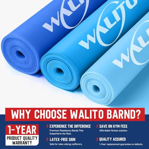 Resistance Bands for Working Out, Stretch Bands for Exercise, Yoga, Pilates - color: 2.Blue, size: 7FT