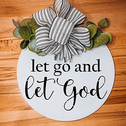 Christian Stencils for Painting on Wood 12" Stencils for Crafts Reusable | Religious Faith Stencil for Wood Sign Canvas Mats Door Hanger - style: Christian