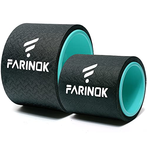 Yoga Wheel Set of 2, Upgraded 10MM Back Wheels for Pain Relief & Stretching - style: Set of 2