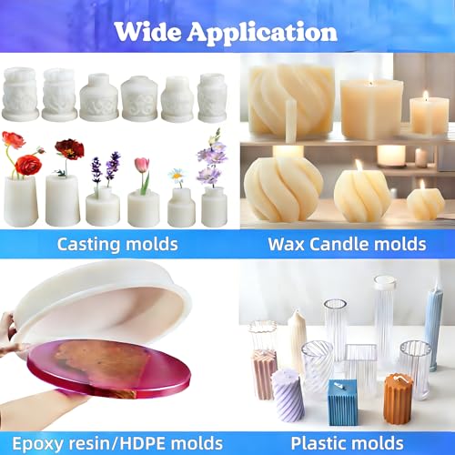 Professional Mold Release Spray for Candle Making & Epoxy Resin | Fast-Drying Silicone Formula | Non-Stick Extends Mold Life | Withstands 500°F | 3.38oz/100ml