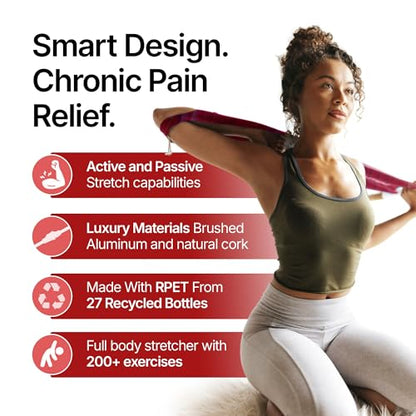 CastleFlexx Mobility and Full Body Strengthening Device - color: Fire, size: Standard 5'0 - 5'8