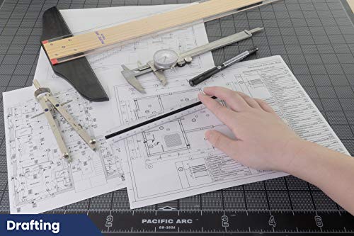 Pacific Arc Engineering Scale Ruler, 6" Scale Ruler for Architectural Designs, Engineering, or Drafting