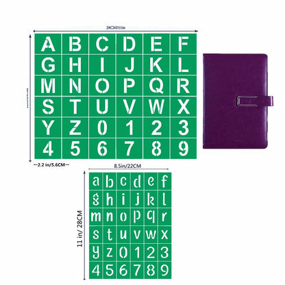 JAJADO Silk Screen Stencils Letters Stencils Numbers Chalk Paste Starter Kits 20 Pcs, Adhesive Screen Printing Stencils Mesh Transfers Chalk Paint for Craft Stencils Painting on Wood DIY T-Shirt Card - color: 5+12+3