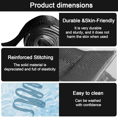 Yoga Resistance Band 6ft 8ft Non Latex Elastic Stretch Band for Strength Training Flexibility Pilates Home Gym Travel - color: Black, size: 8ft