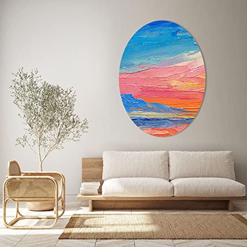 PATIKIL Paint Canvases Panel for Painting, 2 Pack 12x16 Inch Oval Wood Frame Stretched Blank Art Board Panels for Acrylic, Oil, Tempera Painting, White - size: 12x16 Inch