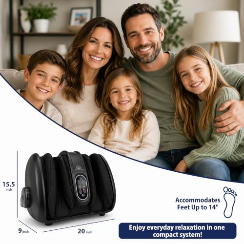 Cloud Massage Shiatsu Foot Massager with Heat, Standard Size, Black - color: Black