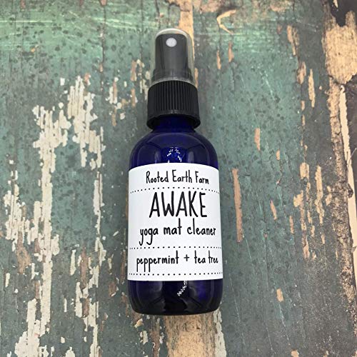 Awake Yoga Mat Cleanser - 2 fl oz - Peppermint and Tea Tree - Pilates Mist - Room and Body Spray