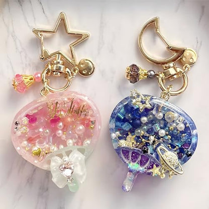 Resin Shaker Molds Hand Fan Set with Films for Kawaii Keychain Charms - color: Hand Fan