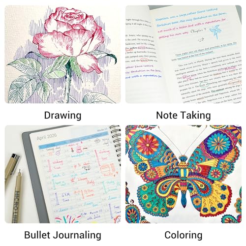 12 Colored Micro Pens 05, Fineliner pens Waterproof Archival Ink Micro Pen Set, Drawing Art Pens for Illustrating, Journaling, Bible Zentangle Supplies