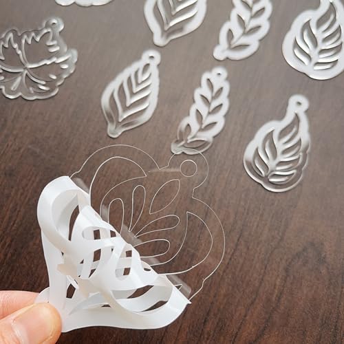 Floral Mandala Stencils, Set of 6 Designs, 3 Sizes, Reusable Acrylic Dot Art Tools for Painting, Clear, Geometric Style (Patterns 6)