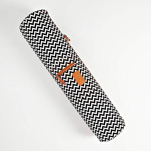 #DoYourYoga Full-Zip Exercise Yoga Mat Carry Bag with Multi-Functional Storage Pockets »Sunita« - color: Black&White
