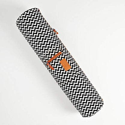 #DoYourYoga Full-Zip Exercise Yoga Mat Carry Bag with Multi-Functional Storage Pockets »Sunita« - color: Black&White
