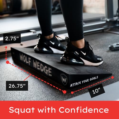 Wolf Squat Wedge Block: Light, Sturdy Heel Lift for Deep Squats & Mobility | Ultra-durable EVA, 27" wide, Lightweight